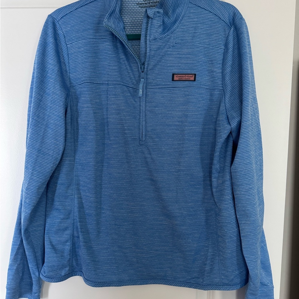Vineyard Vines Light Blue Textured Pullover